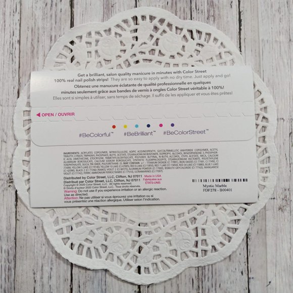 Color Street 100% Nail Polish Strips Mystic Marble RETIRED Rare Find - Picture 5 of 7